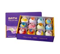 Bath Salt Balls - 12 Pack Fragrance Bath Bombs Set | Mineral Baťh Fizzers - Relaxing Scented Salt Balls with Surprise Toys for Spa Like Cleansing & Skin Soothing Experience Ideal for Home Bathing