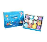 Bath Salt Balls - 12 Pieces Sea Animal Design Bubble Body Cleanser, Fun Kids Bath Toy | Multifunctional SPA Relaxation Accessory Suitable Kids Home Travel Bathroom Self Care Party Gift
