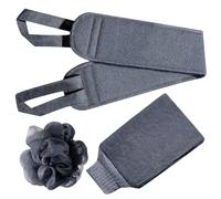 Bath Scrubber For Body - 3Pieces Back Scrubber Bath Shower Set, Gloves