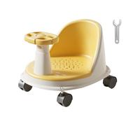 Bath Seat, Baby Bath, Smooth Edges Rounded Corners Soft Support Safety Lock, Shower Accessories for Home, Girl, Kids, Boy, Bathroom, 14.96x11.81x7.09 Inches