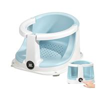 Bath Seat, Foldable Sitting Support, Padded Temperature Sensor | Full Body Comfort & Safety, Home & Use, 12.99x11.61x8.46 Inches, 1 Piece, 0-3 years old
