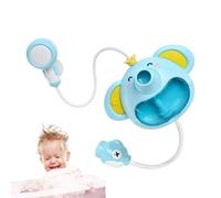 Bath Shower Head - Elephant Water Pump with Trunk Spout Rinser, Interactive Bathtub Entertainment For Travel Sink Playtime Washing Fun Bath Accessories Bubble Maker Feature & Gentle