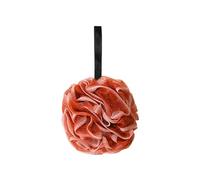 Bath Shower Lo- Shower Loofah Pouf for Cleansing | Lightweight Mesh with Durable Strap, Soft Body Scrubber for Removing Dead Skin Lathering Soap and Relaxing Bath Routine 4.33x4.33x4.33 in