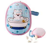 Bath Sponge Bag - Foaming Soap Saver Holder, Gentle Body Scrubbing Net with Thick Bubble Enhancing Weave, Easy Dry String Carry Feature, Ideal for Shower Bathing Fitness Center Hostel Backpacking