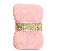 Bath Sponge, Soap Pouch Body Scrubber, Easy to Maintain Foaming Cleaning Sponge, Comfortable Grip for Bathroom, Camping, and Daily Washing Routine, 4.72x3.35x0.79 Inches