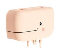 Bath Spout Cover for Baby, Soft Cartoon Silicone Bathtub Spout Protector,13.2x5.9x10.8cm/5.2x2.32x4.25in Anti-Collision Faucet Cover, Brown, Grey, Apricot