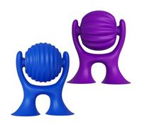 Bath Suction Cup Toys - 2-Piece Rotating Sensory Gadgets | Textured Fidget Toys for Kids & Teens, Tub, Table, Home, Travel, Shower Fun, Stress Relief, Motor Skill Development & Playtime