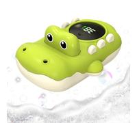 Bath Thermometer 12.2x8.2x5.6cm | Digital Backlit LED Water Temp Monitor | Floating Crocodile Bath Toy for Bathtub, Pool & SPA, ABS Waterproof Sensor, Green