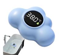 Bath Thermometer - 6.3x11.42x5.51 in Cloud Shape Waterproof Digital Temperature Gauge LED Display Bath Water Sensor Toy Safe Home Bathroom Spa Tool | Accurate Water Temperature Monitor For Family