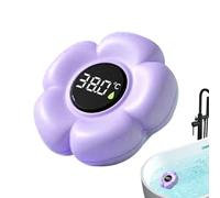 Bath Thermometer, Floating Water Safety Monitor for Home with LED Display | Accurate Digital Temperature Meter, Waterproof Flower Design, Easy Reading for Shower Bathroom Pool, 0-80 Degree Range