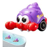 Bath Time Toys - ABS Material, Pull-String Crab Sensory Water Toy, Kids Animal Bathtub Game | Interactive Shower Playset For , Bathroom, Pool, Beach, Indoor Outdoor Fun