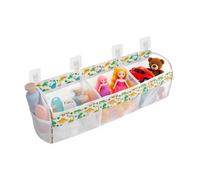 Bath Toy Holder, Large Dinosaur Bath Storage Organizer, Quick Drying Mesh Bag With 4 Adhesive Hooks For Kids Boys Girls Bathroom Poolside And Daycare, 26.10x5.91x7.48 In