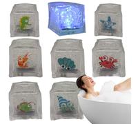 Bath Toy Sprinkler - t 2.7x2.7cm | Light-Up Sensory Features Water Holidays, and Celebrations | Activated Multicolor Bath Glow Cubes Fun and Safe Light-Up Ice Cubes for Kids’ Ɓath