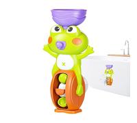 Bath Toys - 10.5x8.5x19cm Children Bathtub Toy | Babý Water Play Toys | Frog Toy with Spinninğ Disc | Interactive Fun BathToy for Toddłers | Bathroom Water Game 3+ Years