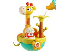 Bath Toys, Flower Blooming Water, 7.87x7.48in Game Educational Interactive, Toy Set Colorful Water, Sprinkler Design Safe, BPA Material for Birthday, Fun Shower Time,