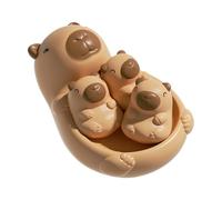 Bath Toys - PVC 4.72x6.89x3.15in | Capybara Family Animal Water Bathtub Toy | Sensory Play Educational Water Floating Capybara For Kids Fun