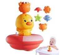 Bath Toys, Water Sprinklers, Electric Duck Game, Interactive Play, Battery Operated, Colorful Design, Safe Materials, Fun Entertainment, Perfect for Shower, Pool, 4.33x4.33x4.72 Inches