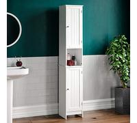 Bath Vida Priano - Armario de baño de pie de Madera, Color Blanco