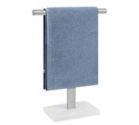 BathAce Soporte para Toallas de Mano, Soporte para Toallas de Mano en Forma de T para baño con Base de mármol, Soporte de Acero Inoxidable 304, toallero de pie para baño, encimera de Cocina (16
