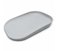 BATHBY | Cambiador Bebé de Espuma PU Suave y Lavable, Cambiador para Pañales con Bordes Elevados, Ligero, Acolchado e Impermeable, Fácil de Limpiar, para Cómoda, Baño o Habitación Infantil (Gris)