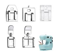 Batheidon 5 Piezas prensatelas Cremallera Invisible prensatelas Maquina Coser, para Brother, Singer y Janome - Accesorios de Costura, Acero Inoxidable y plástico