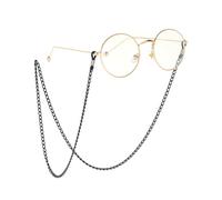 Batheidon Gafas de Cadena para Las SeñOras, SeñOras Elegante Cadena de Gafas, Collar Ajustable de Plata para Gafas de Sol, Lectura y Mascarilla, Correa Ligera y Elegante para Gafas con Hebilla Segura