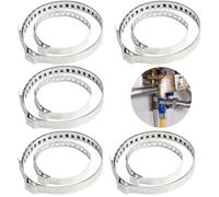 Batheidon Set de 10 Abrazaderas para Juntas Homocinéticas, 5 Grandes y 5 Pequeñas, en Acero Inoxidable, Ajustables, Universales, Adecuadas para la Mayoría de los Coches