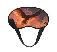 Bathing Fire - Máscara opaca para dormir con estampado de fénix, antifaz de bloqueo de luz para dormir, viajes, camping, trabajo por turnos