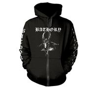 BATHORY - GOAT BLACK Hooded Sweatshirt with Zip Small