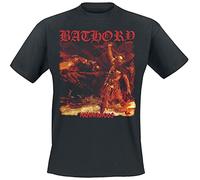 Bathory Hammerheart Hombre Camiseta Negro 3XL, 100% algodón, Regular