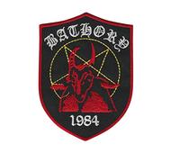 Bathory Metal Band 1984 parche patch bordado con logotipo para planchar de hierro en apliques