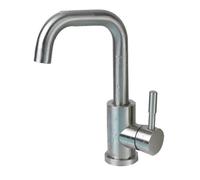 Bathroom Basin Faucet 304 Stainless Steel Hot Cold Wash Mixer Crane Tap 360 Rotation Sink Faucets Single Lever Tap For Bathroom(Black A)