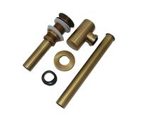 Bathroom Basin Sink Drain Stopper Kit Brass Bottle Trap Pop Up with Waste Pipe Para Baño(Antique B)