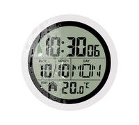 Bathroom Clock - Waterproof LCD Clocks, Suction Cup Wall Clock with 12/24 Hour Display, Temperature & Date | Punch-Free, High-Definition Digital Display for Bathroom, Kitchen, Office, SPA & Home