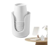 Bathroom Cup Dispenser - Vanity Paper Cups Organizer | Countertop Cup Holder for Mouthwash Rinsing Cups | Compact Space-Saving Storage for Bathroom, Kitchen, Guest Room, Home & Office