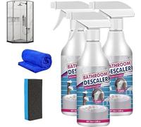 Bathroom Descaler Cleaner For Glass Shower Doors, Bathroom Descaler Spray, Bathroom Descaler Cleaner, All Purpose Bubble Cleaner Foam Spray (3 Pcs)