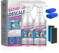 Bathroom Descaler Foam Cleaner Spray,Stubborn Stains Cleaner,Bathroom Descaler Spray,Powerful Descaling Cleaning Agent,All Purpose Rinse Cleaning Foam for Toilet,Bathtub,Tile,Glass,Sink - 60ml (2)