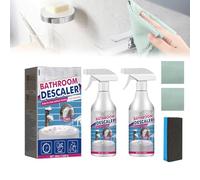 Bathroom Descaler Foam Cleaner, Stubborn Stains Cleaner, Bathroom Cleaner Bath-room Glass, for Toilet Bath Shower Glass Sink, Restore Original Luster (2pcs)