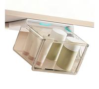 Bathroom Drawer Organizer - Stackable Storage Box, Clear Large Organizer Box For Bathroom Counter | Cosmetics, Stationery, Kitchen, Sweater, Towel, RV, Sock, Underwear, Purse, Office, Laundry Use