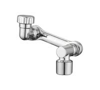 Bathroom Faucet Extender - 1080 Degree Swivel Faucet Attachment, Adjustable Sink Aerator Extension for Kitchen and Bathroom Use, Rustproof Water Saving FaucetExtender for Most Household Taps