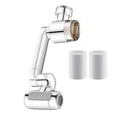 Bathroom Faucet Extender, Adjustable Water Attachment, Rotatable Sink Spray Head, Filtered Tap Enhancer, Space Saving Kitchen Bathroom Use for Home Dorm Rental House Shower Room Face Washing Dish