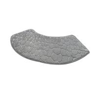 Bathroom Floor Mat - Soft Curved Non Slip Carpet, Washable Absorbent Shower Rug, Comfortable Decorative Home Accessory, Quick Dry Design | For Apartment Entrance Dorm Bathtub Kitchen Bedroom RV Hotel