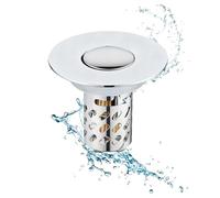 Bathroom Floor Sink Stopper Cover, WBathroom Sink Drain Strainer | Stainless Steel Hair Catcher | Removable Basket Sinks Drain For Basin Home Sewer Tub Bathtub Laundry Apartment Bar Indoor RV Balcony