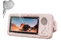 Bathroom Phone Holder - Waterproof 360 Rotating Stand with Speaker, Moisture Protection Design Shower Phone Case Mount | Mirror Wall Car Dashboard Vent Mobile Windshield Holder Accessory For