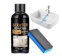 Bathroom Scratch Repair Wax - 30ml Polishing Kit | Tub & Sink Cleaner | 30ml with Application Sponge, Lightweight 50g Restorer Set, Compact 3.39x1.1 Inch Bottle, for Ceramic Resin Enamel Toi
