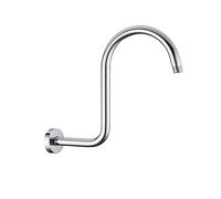 Bathroom Shower Arm Accessories Extension Black Gold Brushed Rod Hardware Wall Mounted Rainfall Head Bracket Bath Tube Para Uso en el Baño(33 S Chrome)