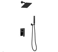 Bathroom Shower Faucet System Mixer Set, Oil Rubbed Bronze Wall Mount Shower System, Bathroom Shower Mixer with 8-10\