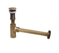 Bathroom Sink Bottle Trap Wash Basin Waste Siphon Pipe Kits Drain Fittings para Lavabo(Antique No hole)