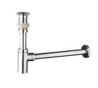 Bathroom Sink Bottle Trap Wash Basin Waste Siphon Pipe Kits Drain Fittings para Lavabo(Chrome No hole)