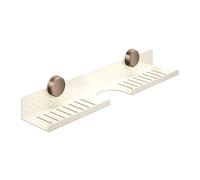 Bathroom Sink Shelf Over Faucet - 50cm Wall Mounted Shower Shelf | Suction Cup Removable Carbon Steel Organizer for Toiletries, Perfume, Kitchen, Bathroom Storage, Space Saving, Easy Installation